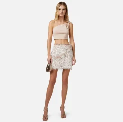 Elisabetta Franchi Top, T-Shirt & Body^Top Monospalla In Viscosa Con Anello