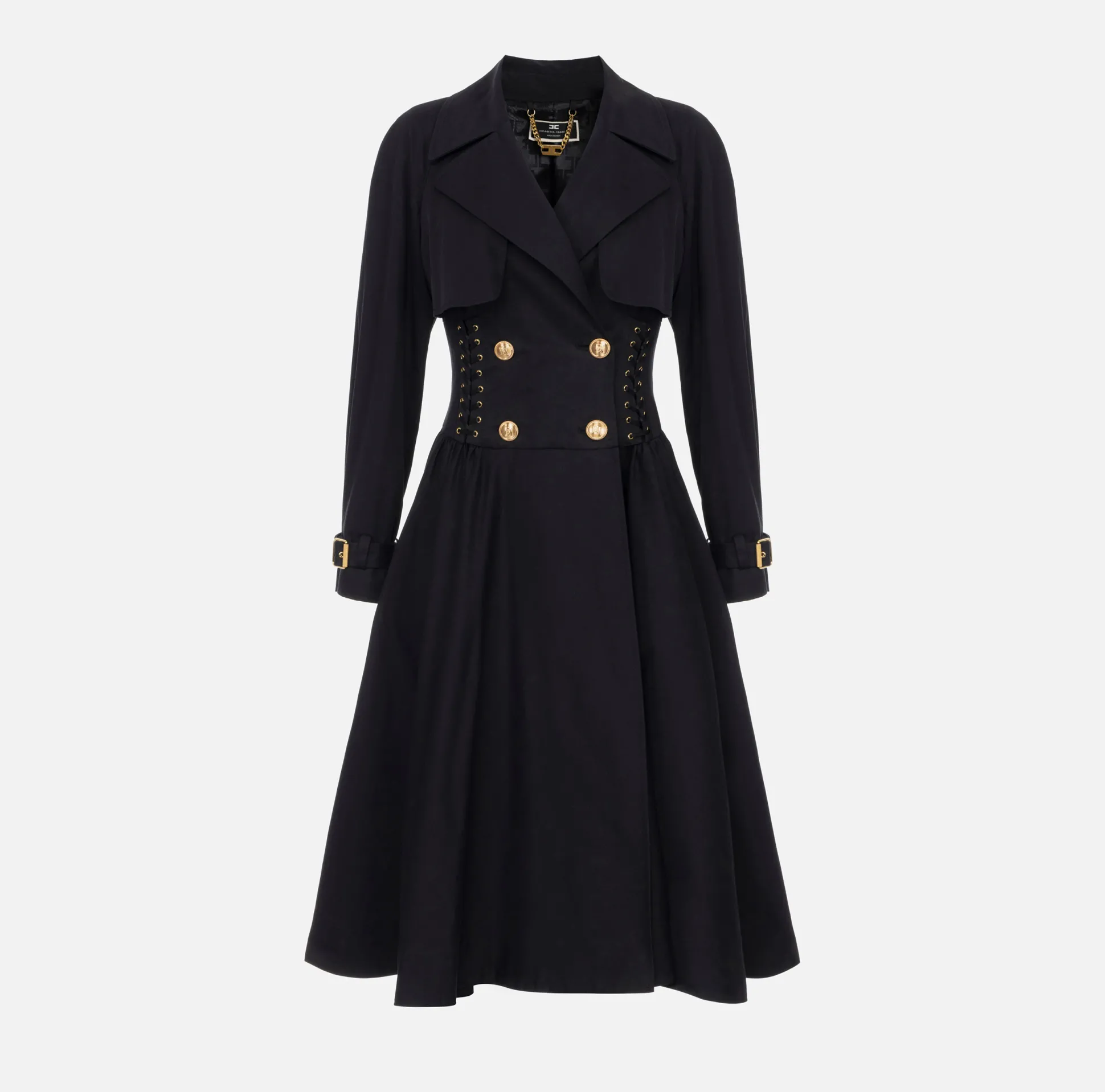Elisabetta Franchi Giacche & Trench^Trench In Cotone Linea A Redingote