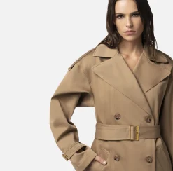 Elisabetta Franchi Giacche & Trench^Trench Over In Cotone