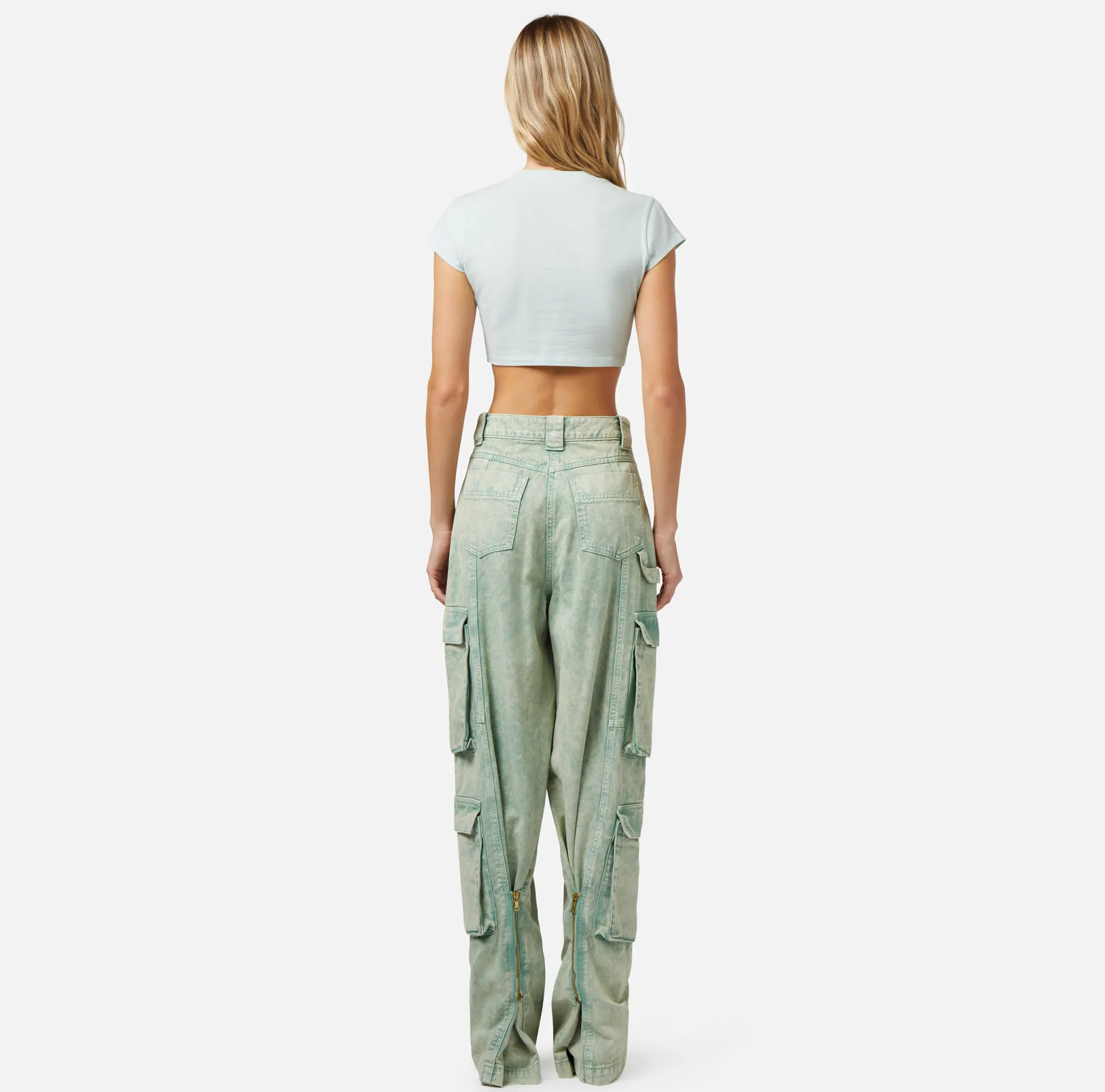 Elisabetta Franchi Top, T-Shirt & Body^T-Shirt Cropped In Jersey Con Nodo