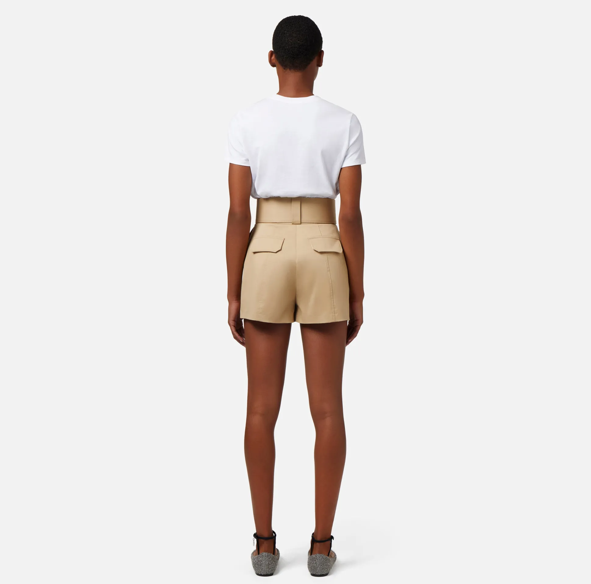 Elisabetta Franchi Top, T-Shirt & Body^T-Shirt In Jersey Con Accessorio Charms