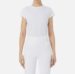 Elisabetta Franchi Top, T-Shirt & Body^T-Shirt In Jersey Con Ricamo
