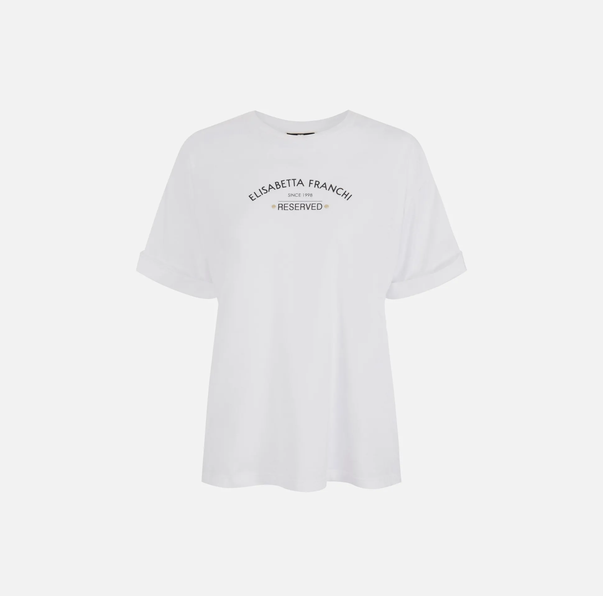 Elisabetta Franchi Top, T-Shirt & Body^T-Shirt In Jersey Con Stampa Logo