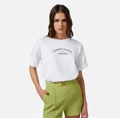 Elisabetta Franchi Top, T-Shirt & Body^T-Shirt In Jersey Con Stampa Logo