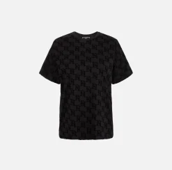 Elisabetta Franchi Top, T-Shirt & Body^T-Shirt In Jersey Stampa Logo Flock
