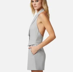 Elisabetta Franchi Tute^Tuta Corta In Crepe Con Gilet