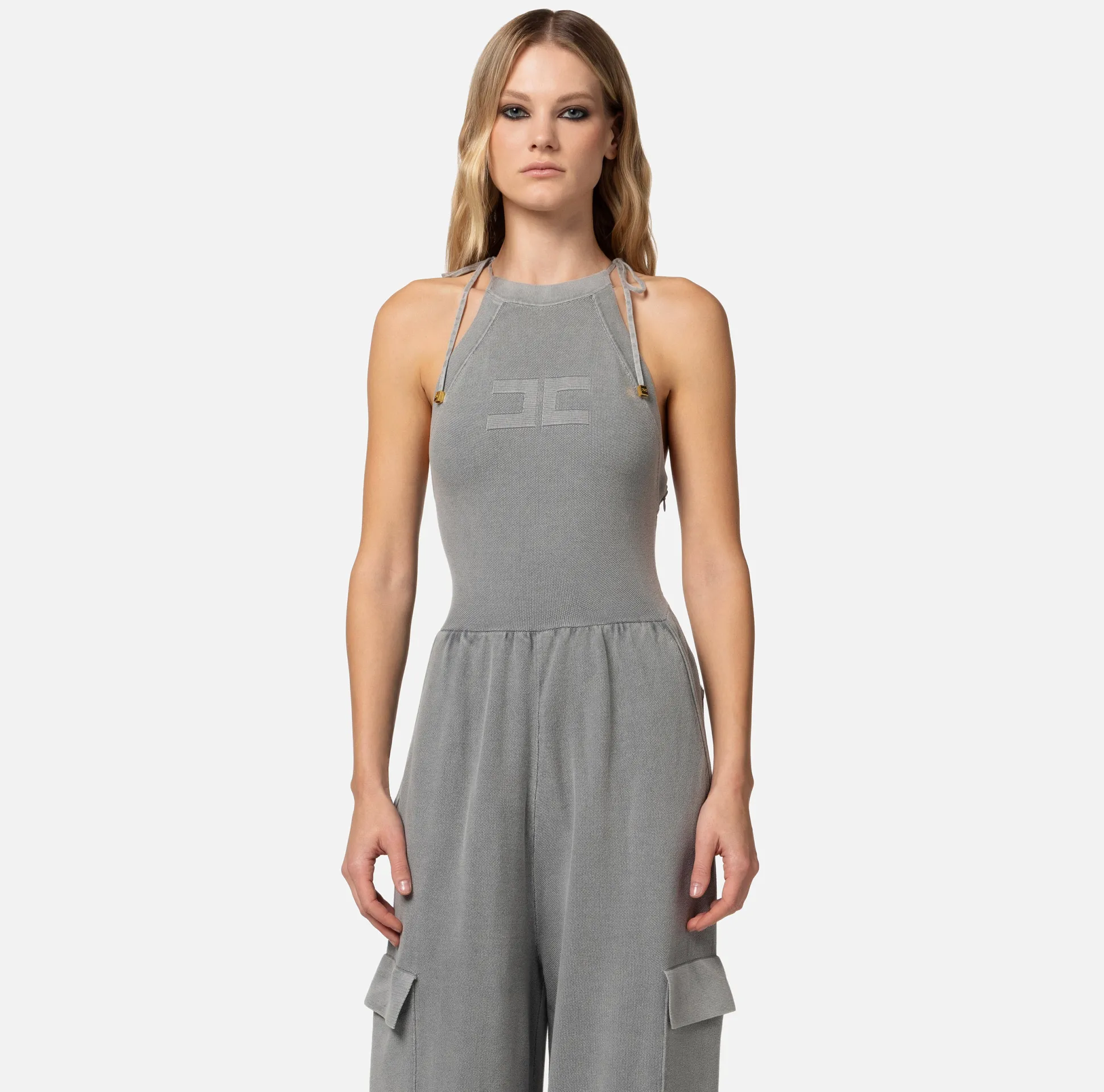 Elisabetta Franchi Tute^Tuta In Cotone Stone Wash