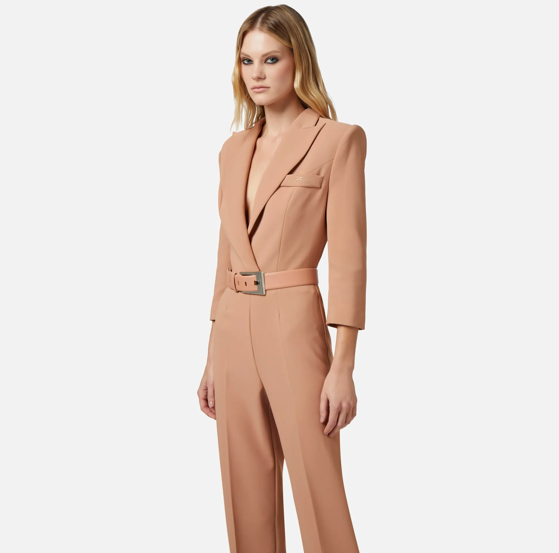 Elisabetta Franchi Tute^Tuta In Crepe Con Cut Out Posteriore