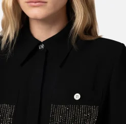 Elisabetta Franchi Tute^Tuta In Crepe Con Tasche Ricamate