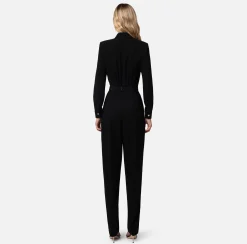 Elisabetta Franchi Tute^Tuta In Crepe Con Tasche Ricamate