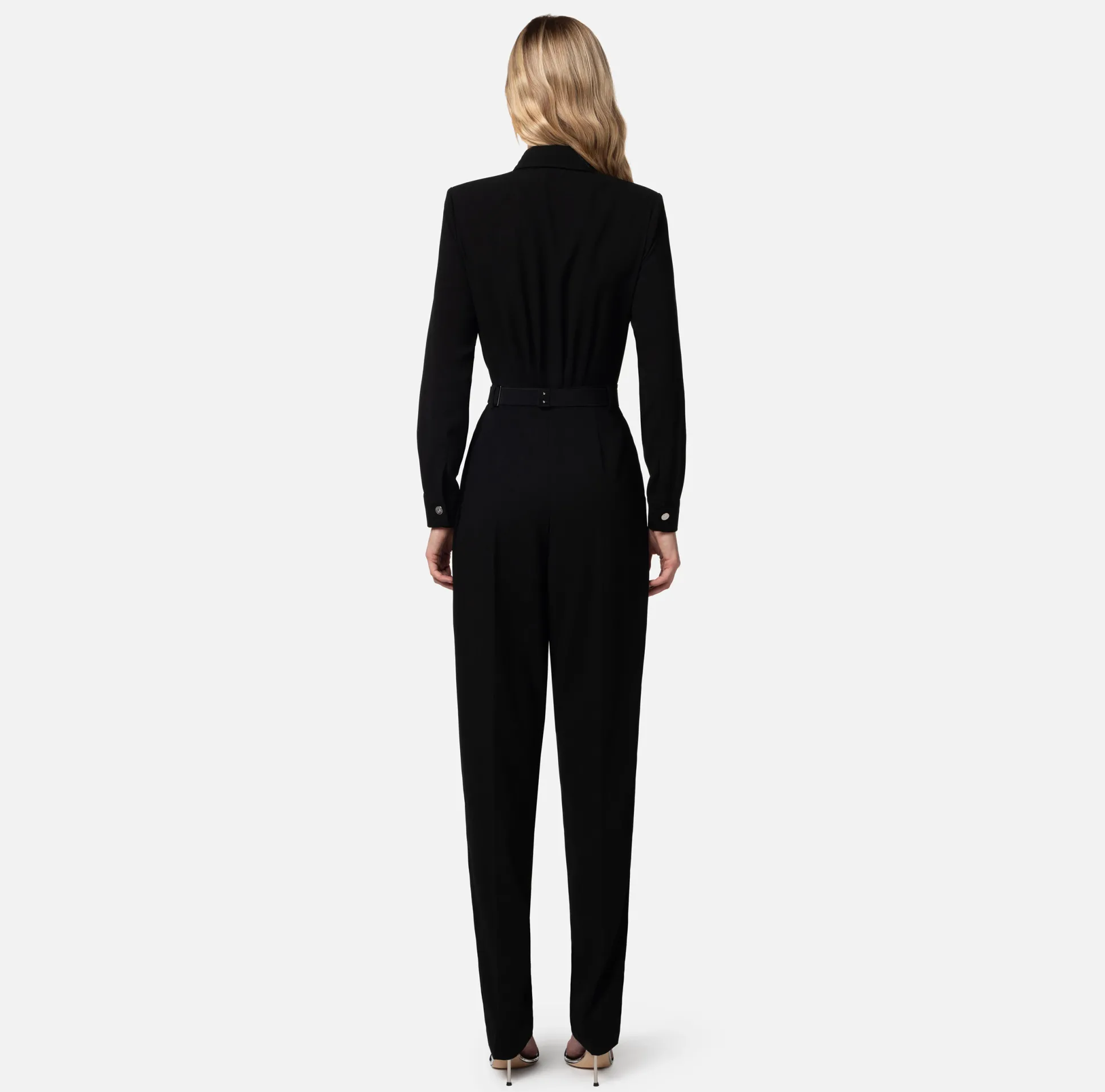 Elisabetta Franchi Tute^Tuta In Crepe Con Tasche Ricamate
