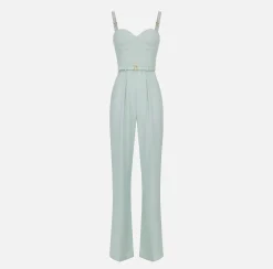 Elisabetta Franchi Tute^Tuta In Crepe Con Top Bustier