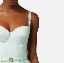 Elisabetta Franchi Tute^Tuta In Crepe Con Top Bustier
