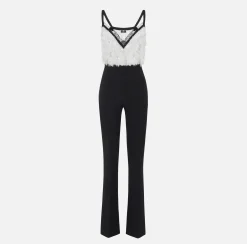 Elisabetta Franchi Tute^Tuta In Crepe Con Top Ricamato