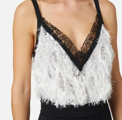 Elisabetta Franchi Tute^Tuta In Crepe Con Top Ricamato