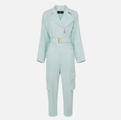 Elisabetta Franchi Tute^Tuta In Denim Cargo