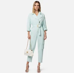 Elisabetta Franchi Tute^Tuta In Denim Cargo