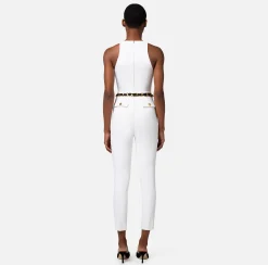 Elisabetta Franchi Tute^Tuta In Doppio Crepe Con Cintura Catena