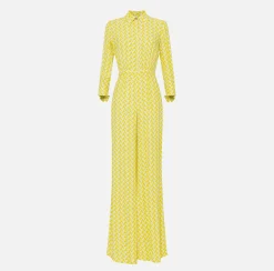 Elisabetta Franchi Tute^Tuta In Georgette Di Viscosa Stampata