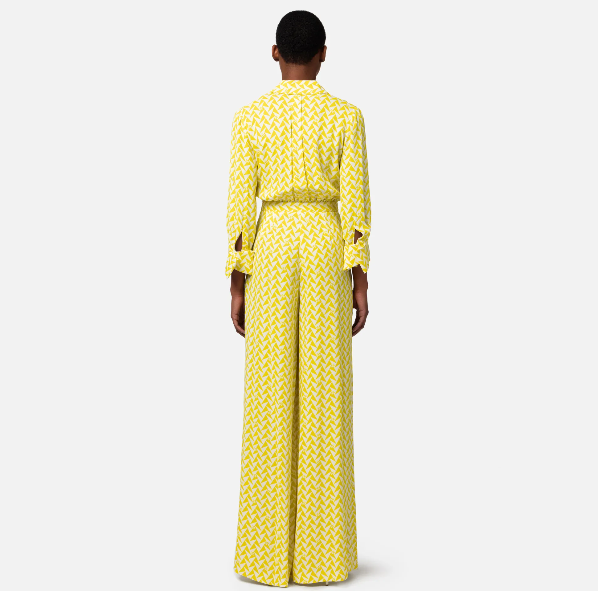 Elisabetta Franchi Tute^Tuta In Georgette Di Viscosa Stampata