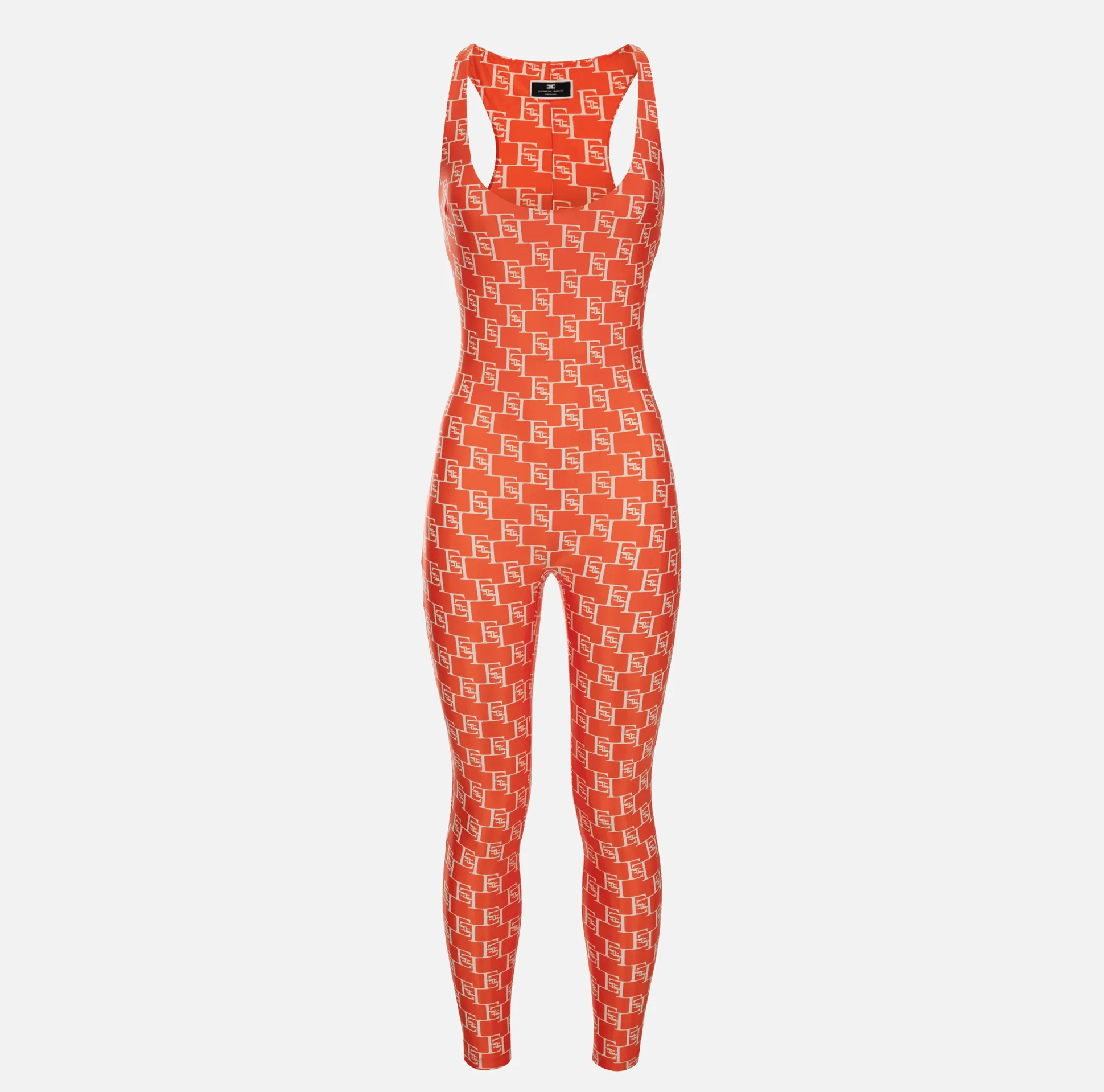 Elisabetta Franchi Tute^Tuta In Lycra Con Stampa Logo