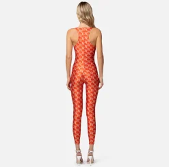 Elisabetta Franchi Tute^Tuta In Lycra Con Stampa Logo